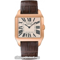 Cartier Santos Dumont 18k Rose Gold Mens Manual Wind Wristwatch-W2006951