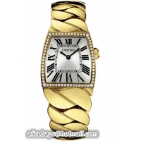 Cartier La Dona Series 18k Yellow Gold Midsize Ladies Swiss Quartz Wristwatch-WE60020H