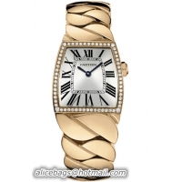 Cartier La Dona Series 18k Rose Gold Midsize Ladies Swiss Quartz Wristwatch-WE60050I