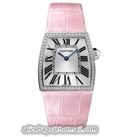 Cartier La Dona Series 18k White Gold Midsize Ladies Swiss Quartz Wristwatch-WE600151