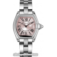 Cartier Roadster Series Stainless Steel Ladies Swiss Quartz Wristwatch-W62017V3