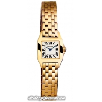 Cartier Santos Demoiselle 18k Yellow Gold Ladies Swiss Quartz Wristwatch-W25063X9