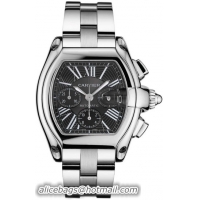 Cartier Roadster Chronograph Stainless Steel Mens Automatic Wristwatch-W62020X6