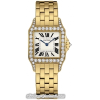 Cartier Santos Demoiselle 18k Yellow Gold Ladies Swiss Quartz Wristwatch-WF9001Y7