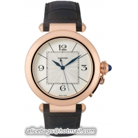 Cartier Pasha Fashionable 18k Rose Gold Mens Automatic Wristwatch-W3019351