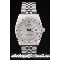 Rolex Datejust Diamond Bezel Stainless Steel Men Watch-RD2397