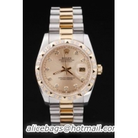 Rolex Datejust Diamond Bzel Stainless Steel Watch-RD2410