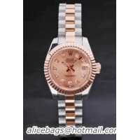 Rolex Datejust Rose Gold Surface 25mm Watch-RD3760