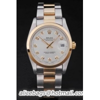 Rolex Datejust Stainless Steel White Watch-RD3875