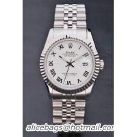 Rolex Datejust White Stainless Steel Watch-RD3812