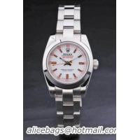 Rolex Milgauss White Stainless Steel 25mm Women Watch-RM3891