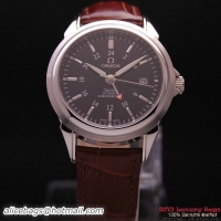 OMEGA DE VILLE Automatic Chronometer Steel on Brown Leather Strap OM77203