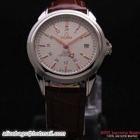 OMEGA DE VILLE Automatic Chronometer Steel on Brown Leather Strap OM77216