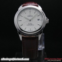 OMEGA DE VILLE Chronometer Steel on Brown Strap OM77305