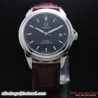 OMEGA DE VILLE Chronometer Steel on Brown Strap OM77307