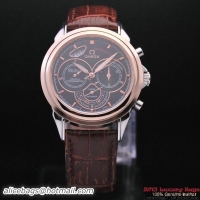 OMEGA DE VILLE CO-AXIAL CHRONOSCOPE Red Gold on Brown Leather Strap OM77422