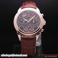 OMEGA DE VILLE CO-AXIAL CHRONOSCOPE Red Gold on Brown Leather Strap OM77426