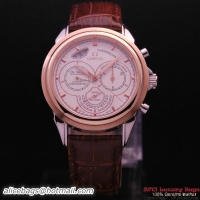 OMEGA DE VILLE CO-AXIAL CHRONOSCOPE Red Gold on Brown Leather Strap OM77418