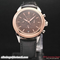 OMEGA DE VILLE CO-AXIAL Chronometer Red Gold on Black Leather Strap OM77510