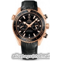 Omega Seamaster Planet Ocean Chrono Ceragold Watch 158602A