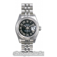 Rolex Lady Datejust Series Ladies 18kt White Gold Automatic Wristwatch 179174-BKSKRJ