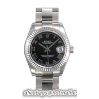 Rolex Datejust Series Fashionable Unisex Automatic Midsize Wristwatch 178274BKRO