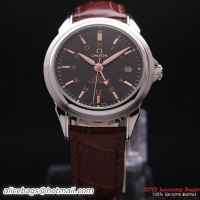 OMEGA DE VILLE Automatic Chronometer Steel on Brown Leather Strap OM77218