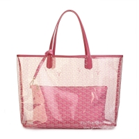 Discount Goyard Transparent Tote 0308 Dark Pink