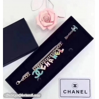 Unique Style Chanel Multicolor Letter Bracelet 622019 2017