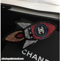 Inexpensive Chanel Brooch Glittered Resin Strass A69416 2017