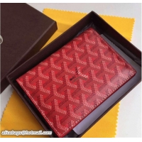 Lowest Cost Goyard Passport Holder 020109 Red