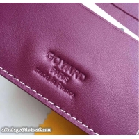 New Classic Goyard Passport Holder 020109 Purple