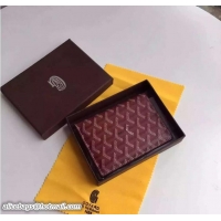 Grade Low Cost Goyard Passport Cover 020109 Burgundy