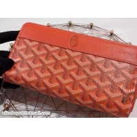 Low Cost Goyard Zipper Long Wallet 020110 Orange