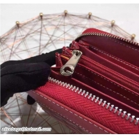 Top Quality Goyard Zipper Wallet 020110 Burgundy