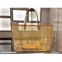 Low Price Goyard Saint Transparent Tote PM 2377 Yellow