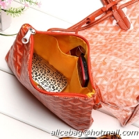 Inexpensive Design Goyard Saint Transparent Tote PM 2377 Orange