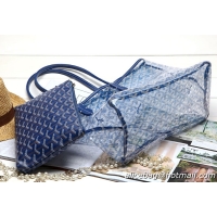 AAAAA Goyard Saint Transparent Tote PM 2377 Dark Blue