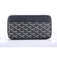 New Stylish Goyard Clutch Bag Black With Earth Yellow