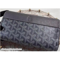 AAAAA Goyard Zippy Long Wallet 020110 Dark Grey