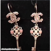 Fashion Chanel CC Key Earrings 31405 Pink