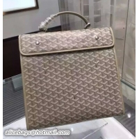 Free Shipping 2014 Goyard Mens Briefacases Bags 8978 Grey