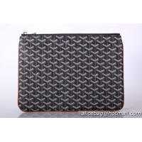 Low Cost Goyard New Design Ipad Bag Medium Size 020113 Black With Tan