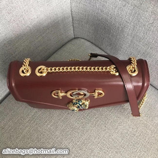 Well Crafted Gucci Rajah medium shoulder bag 537241 Burgundy