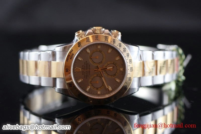 Rolex Certified Two-Tone Steel Gold Cosmograph Daytona Watch 116523-78593