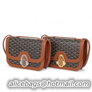 Grade Discount Goyard Messenger Bag With G Letter 8967 Black And Tan