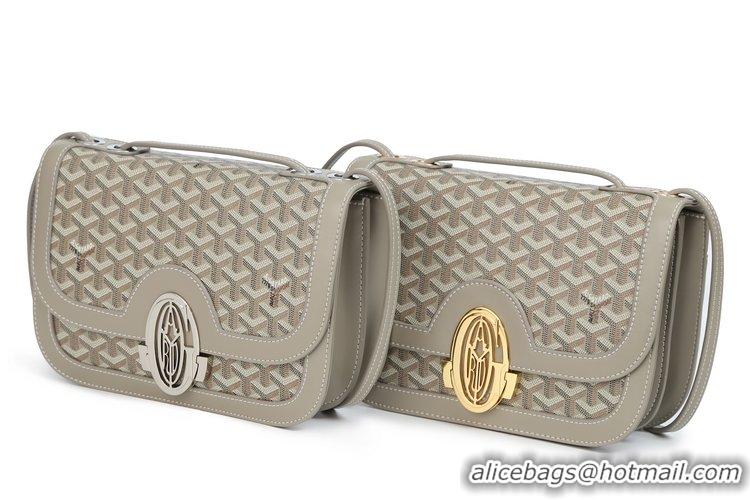 Original Cheap Goyard Messenger Bag With G Letter 8967 Grey