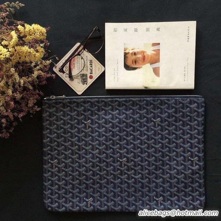 Cheapest Grade Goyard Ipad Bag PM 020113 Navy Blue