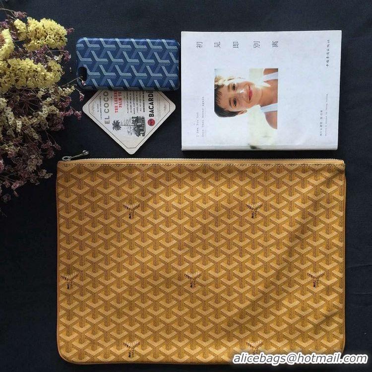 Low Cost Goyard New Design Ipad Bag Small Size PM 020113 Yellow