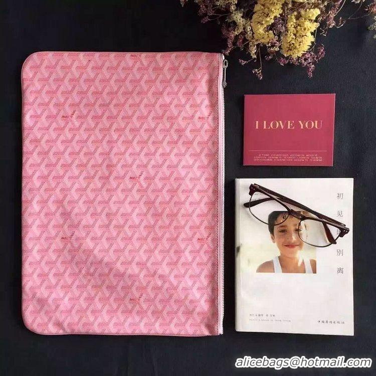 Grade Quality Goyard New Design Ipad Bag Medium Size 020113 Pink